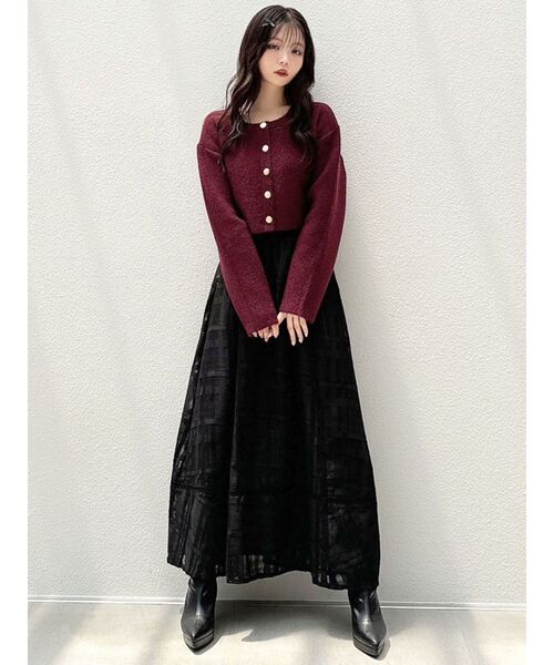 RESEXXY（リゼクシー）の「マルチファブリックコルセットスカート（スカート・レディース・ブラック/ホワイト/ネイビー・FREE）」の12枚目の写真