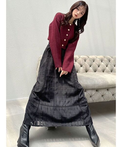 RESEXXY（リゼクシー）の「マルチファブリックコルセットスカート（スカート・レディース・ブラック/ホワイト/ネイビー・FREE）」の14枚目の写真