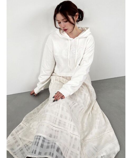 RESEXXY（リゼクシー）の「マルチファブリックコルセットスカート（スカート・レディース・ブラック/ホワイト/ネイビー・FREE）」の16枚目の写真