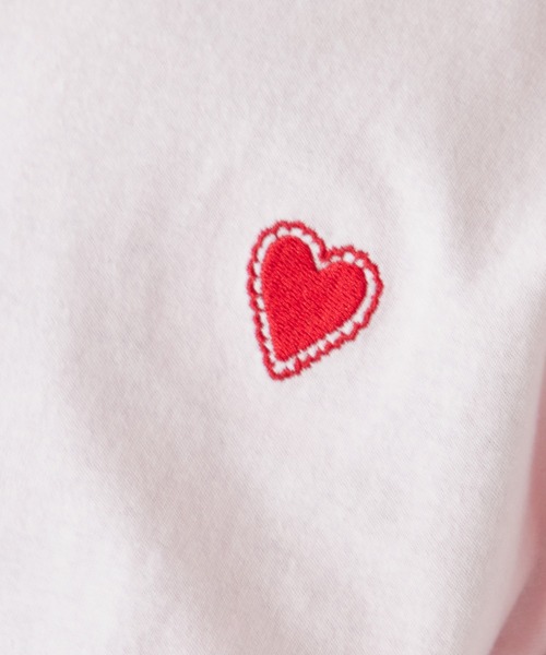 pairmanon（ペアマノン）の「ワンポイント オリジナル刺繍 長袖 Tシャツ（Tシャツ/カットソー・キッズ・ベージュ/ピンク/ホワイト/グリーン/ブラウン/ライトピンク/ライトブルー/ピンク系その他/オリーブ/ブラック・90/100/110/150/130/120/140/80）」の15枚目の写真