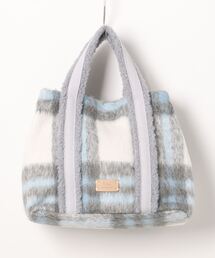 T・S・L | 【T.S.L】チェック×ボアラインハンドルバック(846551)(ハンドバッグ)