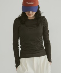 MERLOT | フェイクレイヤードロンT(Tシャツ/カットソー)