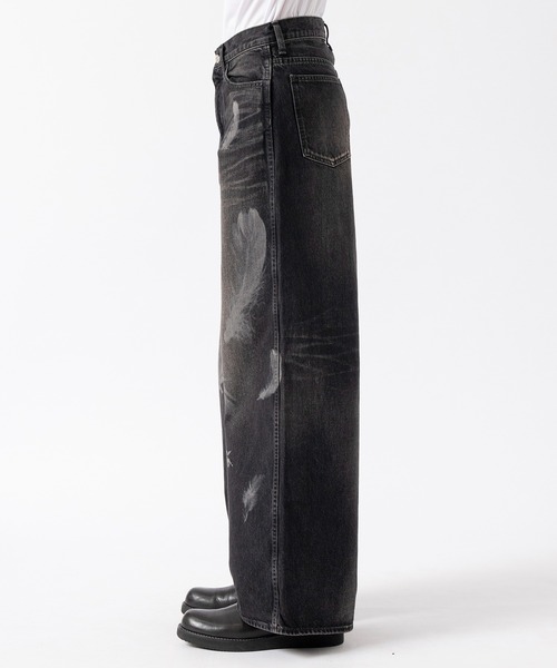 MASU（エムエーエスユー）の「【MASU/エムエーエスユー】MASU BOYS FEATHER BAGGY JEANS（デニムパンツ・メンズ・ブラック/ダークインディゴブルー・44/46）」の7枚目の写真