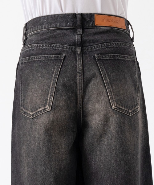 MASU（エムエーエスユー）の「【MASU/エムエーエスユー】MASU BOYS FEATHER BAGGY JEANS（デニムパンツ・メンズ・ブラック/ダークインディゴブルー・44/46）」の3枚目の写真