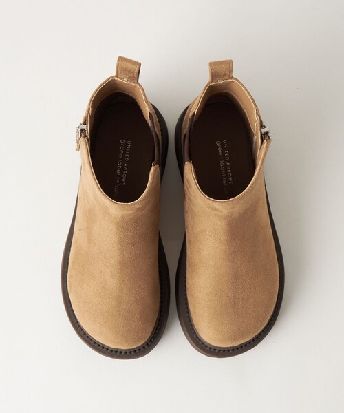 green label relaxing(グリーンレーベルリラクシング)の「サイドジップゴアブーツ / キッズ 17cm-21cm(ブーツ・キッズ・ベージュ/ブラック・17cm/18cm/19cm/20cm/21cm)」の7枚目の写真