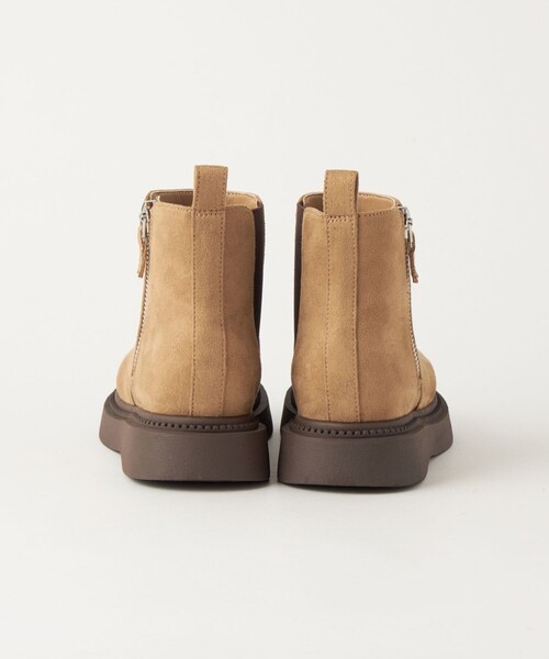 green label relaxing(グリーンレーベルリラクシング)の「サイドジップゴアブーツ / キッズ 17cm-21cm(ブーツ・キッズ・ベージュ/ブラック・17cm/18cm/19cm/20cm/21cm)」の9枚目の写真