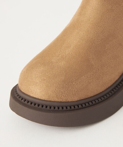 green label relaxing(グリーンレーベルリラクシング)の「サイドジップゴアブーツ / キッズ 17cm-21cm(ブーツ・キッズ・ベージュ/ブラック・17cm/18cm/19cm/20cm/21cm)」の3枚目の写真