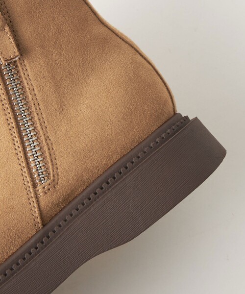 green label relaxing(グリーンレーベルリラクシング)の「サイドジップゴアブーツ / キッズ 17cm-21cm(ブーツ・キッズ・ベージュ/ブラック・17cm/18cm/19cm/20cm/21cm)」の4枚目の写真