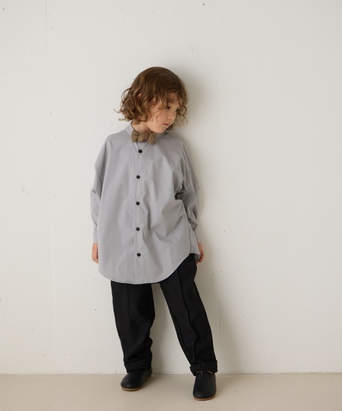 riziere（リジェール）の「ヘリンボーン柄蝶ネクタイ（ボタン取り外しシャツ対応）（蝶ネクタイ・キッズ・チャコール/ブラウン・FREE）」の3枚目の写真