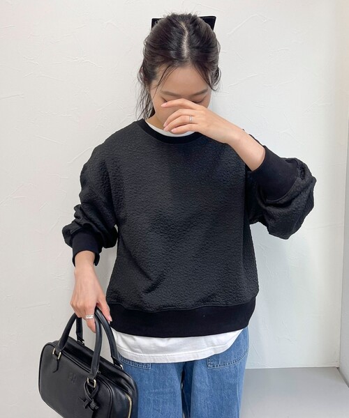 【セール】レオパードジャガードカットプルオーバー（Tシャツ/カットソー）｜fredy emue（フレディエミュ）