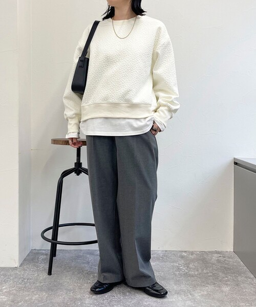 【セール】レオパードジャガードカットプルオーバー（Tシャツ/カットソー）｜fredy emue（フレディエミュ）