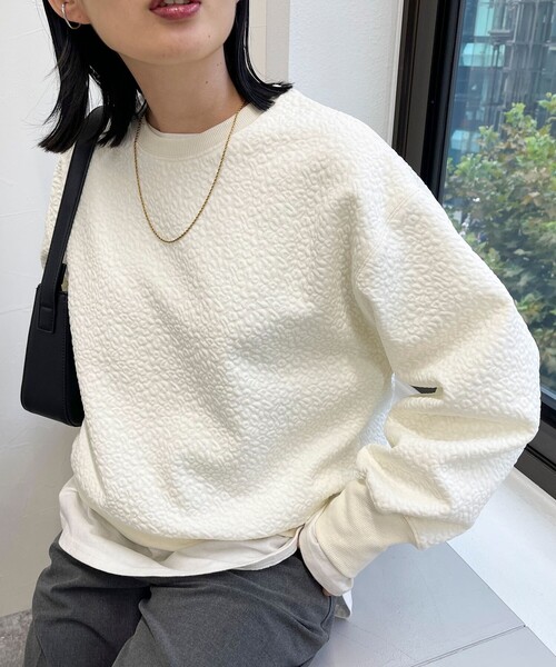 【セール】レオパードジャガードカットプルオーバー（Tシャツ/カットソー）｜fredy emue（フレディエミュ）