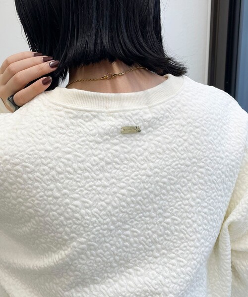 【セール】レオパードジャガードカットプルオーバー（Tシャツ/カットソー）｜fredy emue（フレディエミュ）