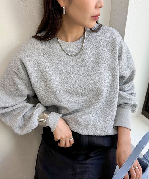 【セール】レオパードジャガードカットプルオーバー（Tシャツ/カットソー）｜fredy emue（フレディエミュ）