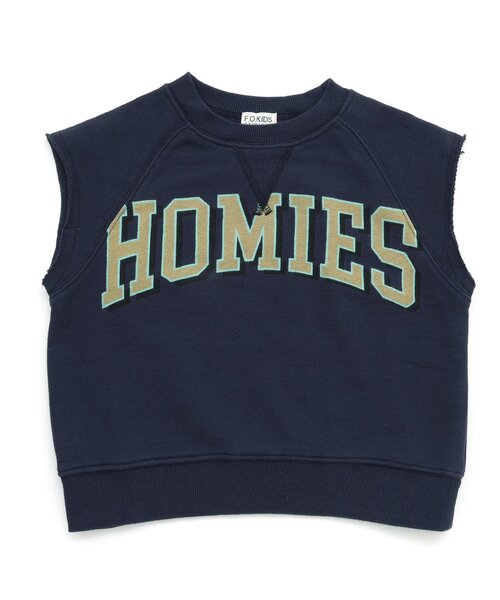 F.O.KIDS（エフオーキッズ）の「ロゴスウェットベスト（ベスト・キッズ・グレー/オレンジ/ネイビー・100/120/160/140）」の3枚目の写真