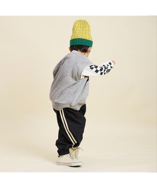 F.O.KIDS（エフオーキッズ）の「ロゴスウェットベスト（ベスト・キッズ・グレー/オレンジ/ネイビー・100/120/160/140）」の5枚目の写真