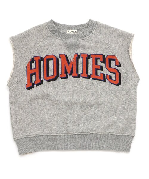 F.O.KIDS（エフオーキッズ）の「ロゴスウェットベスト（ベスト・キッズ・グレー/オレンジ/ネイビー・100/120/160/140）」の6枚目の写真