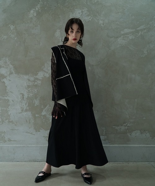 aimoha(アイモハ)の「【moyo】アシンメトリー リバシーブルベスト(ベスト・レディース・ブラック・FREE)」の5枚目の写真