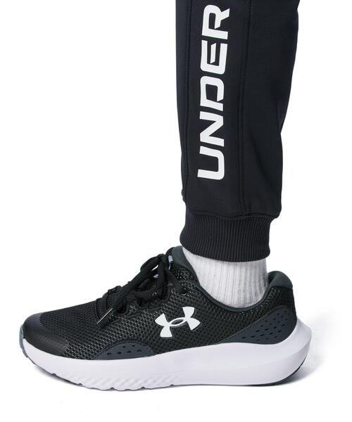 UNDER ARMOUR(アンダーアーマー)の「UAアーマーフリース プリント ジョガーパンツ(トレーニング/キッズ)(Tシャツ/カットソー・キッズ・ブラック・140cm/150cm/160cm/130cm)」の4枚目の写真