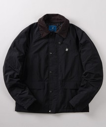 BEVERLY HILLS POLO CLUB（ビバリーヒルズポロクラブ）の「【71】【BEVERLY HILLS POLO CLUB/ビバリーヒルズポロクラブ】ナイロン×コーデュロイ ワンポイントロゴ刺繍 ハンティングジャケット（ブルゾン・レディース）」