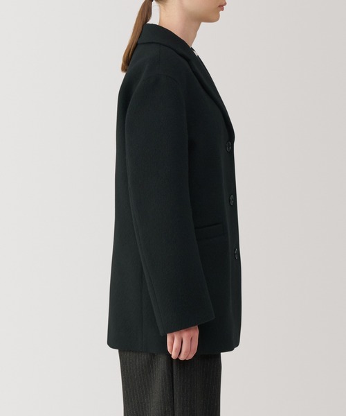 無印良品（ムジルシリョウヒン）の「婦人　再生ウール混ジャケットコート（黒）（ダウンジャケット/コート・レディース・ブラック・XL/L/M/S）」の3枚目の写真