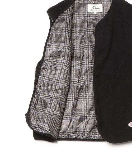 Vincent et Mireille（バンソンエミレイユ）の「[Vincent et Mireille/ヴァンソン エ ミレイユ] ボアフリースベスト（ベスト・レディース・アイボリー/グレー/ブラック・36）」の5枚目の写真