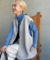 Vincent et Mireille | [Vincent et Mireille/ヴァンソン エ ミレイユ] ボアフリースベスト(ベスト)