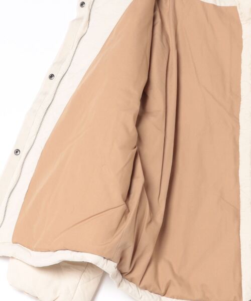 BENETTON (UNITED COLORS OF BENETTON)（ベネトンユナイテッドカラーズオブベネトン）の「【GREEN B】キルティングナイロンハイネックダウンジャケット・コート（ダウンジャケット/コート・レディース・オフホワイト/ピンクベージュ/ブラック・X-SMALL/SMALL/LARGE/MEDIUM）」の21枚目の写真