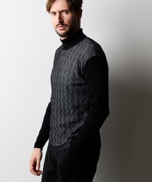 HIDEAWAYS NICOLE | バスケットジャガードタートルネックニット(ニット/セーター)