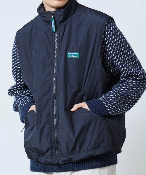 L.L.Bean（エルエルビーン）の「【JAPAN EDITION】ラヴェル・マイクロフリース・ラインド・ベスト（ベスト・メンズ・タン/ブラック/チョコ/ネイビー・MEDIUM/LARGE）」の2枚目の写真