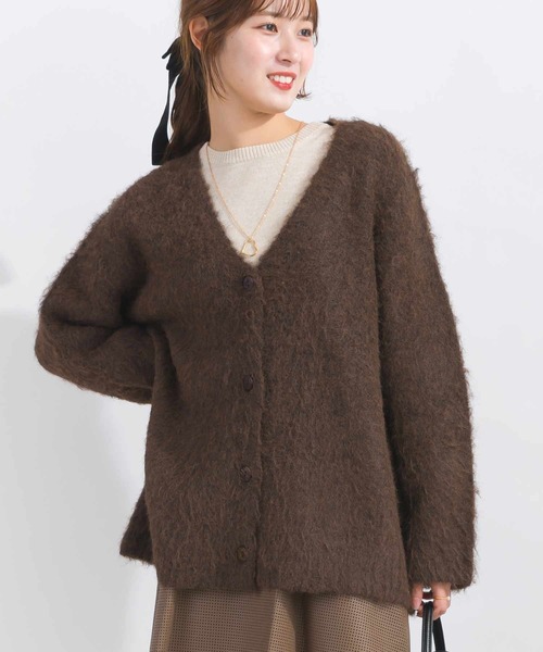 PICCIN（ピッチン）の「ファーニットカーディガン（カーディガン/ボレロ・レディース・ブラウン/グレー/ブルー・M）」の11枚目の写真