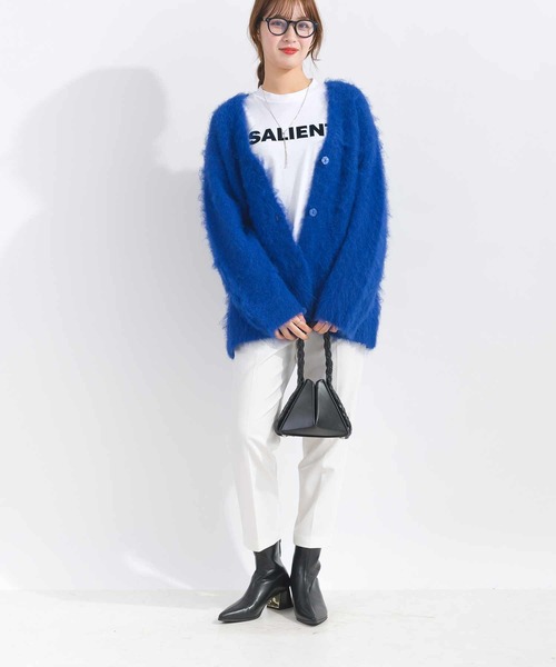 PICCIN（ピッチン）の「ファーニットカーディガン（カーディガン/ボレロ・レディース・ブラウン/グレー/ブルー・M）」の7枚目の写真