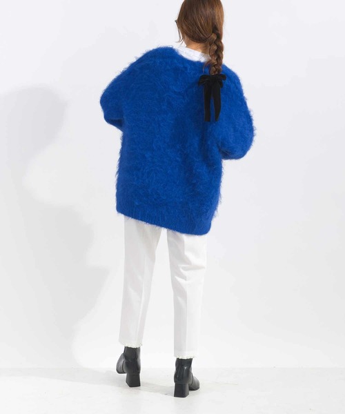 PICCIN（ピッチン）の「ファーニットカーディガン（カーディガン/ボレロ・レディース・ブラウン/グレー/ブルー・M）」の9枚目の写真