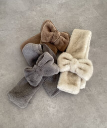 Thevon | リボンファーティペット(マフラー)