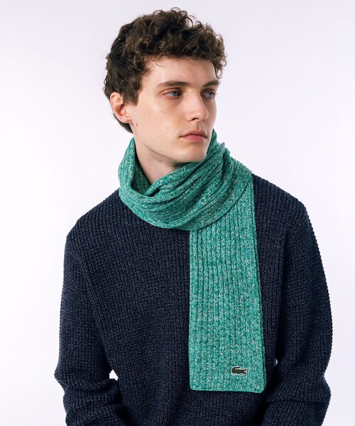 【セール】メランジ ウールニットマフラー（マフラー）｜LACOSTE（ラコステ）