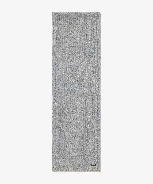 LACOSTE（ラコステ）の「メランジ ウールニットマフラー（マフラー・メンズ・グリーン/グレー/カーキ・FREE）」の5枚目の写真
