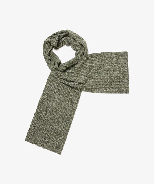 LACOSTE（ラコステ）の「メランジ ウールニットマフラー（マフラー・メンズ・グリーン/グレー/カーキ・FREE）」の7枚目の写真