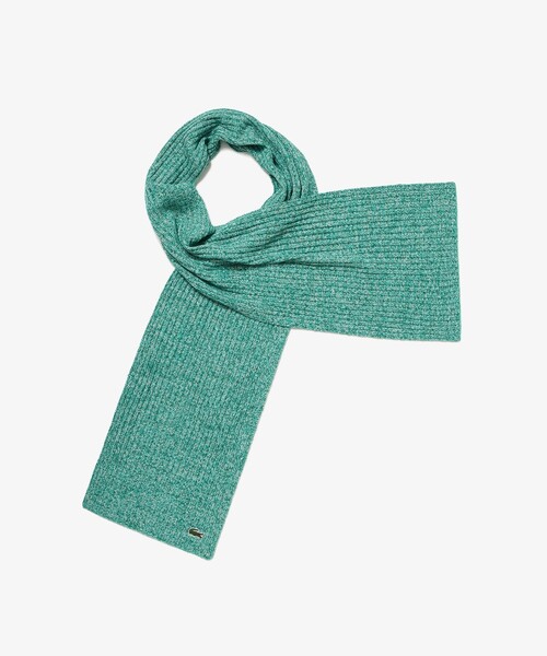 LACOSTE（ラコステ）の「メランジ ウールニットマフラー（マフラー・メンズ・グリーン/グレー/カーキ・FREE）」の10枚目の写真