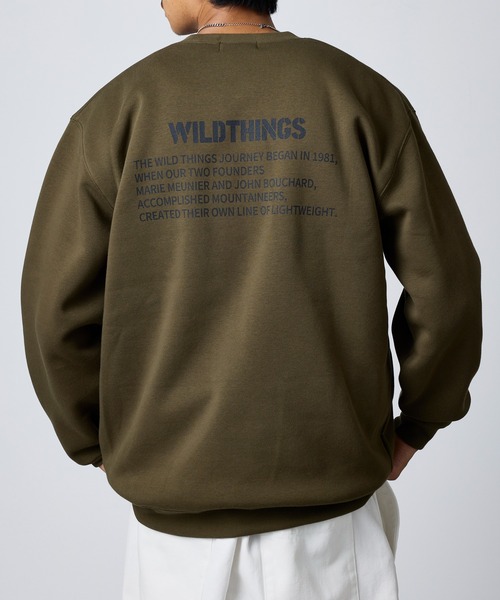 セール】【WILD THINGS】別注商品 ステンシルバックプリントスウェット