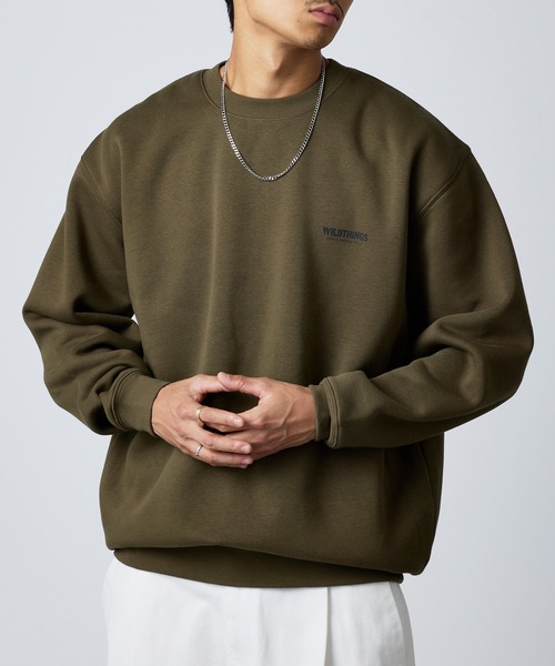 WILD THINGS（ワイルドシングス）の「【WILD THINGS】別注商品 ステンシルバックプリントスウェット（スウェット・メンズ・オリーブ/グレー/ブラック・XL/L）」の19枚目の写真