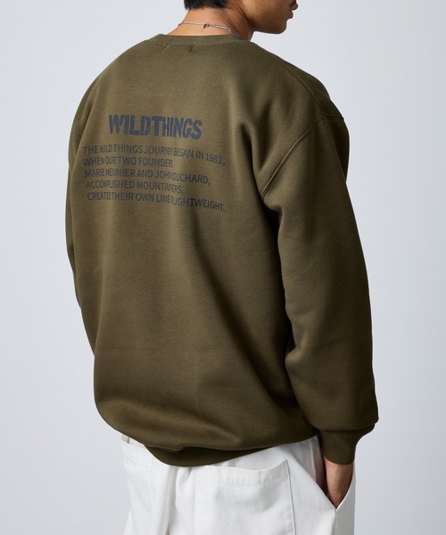 WILD THINGS（ワイルドシングス）の「【WILD THINGS】別注商品 ステンシルバックプリントスウェット（スウェット・メンズ・オリーブ/グレー/ブラック・XL/L）」の22枚目の写真