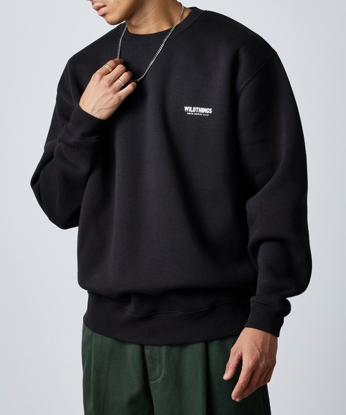 WILD THINGS（ワイルドシングス）の「【WILD THINGS】別注商品 ステンシルバックプリントスウェット（スウェット・メンズ・オリーブ/グレー/ブラック・XL/L）」の12枚目の写真