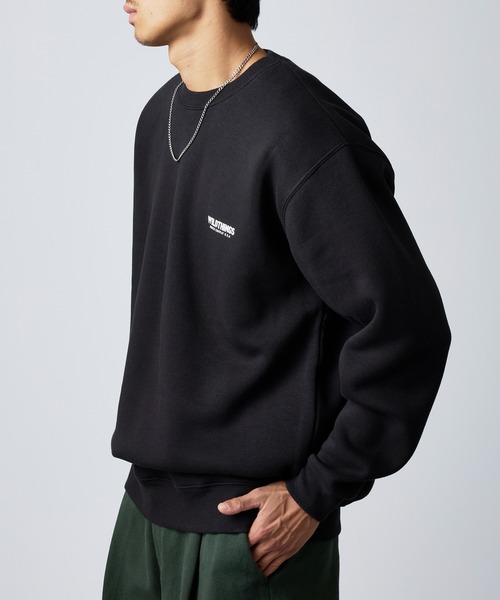 WILD THINGS（ワイルドシングス）の「【WILD THINGS】別注商品 ステンシルバックプリントスウェット（スウェット・メンズ・オリーブ/グレー/ブラック・XL/L）」の13枚目の写真