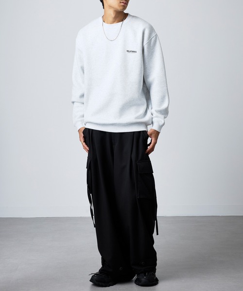 WILD THINGS（ワイルドシングス）の「【WILD THINGS】別注商品 ステンシルバックプリントスウェット（スウェット・メンズ・オリーブ/グレー/ブラック・XL/L）」の9枚目の写真