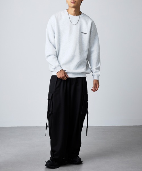 WILD THINGS（ワイルドシングス）の「【WILD THINGS】別注商品 ステンシルバックプリントスウェット（スウェット・メンズ・オリーブ/グレー/ブラック・XL/L）」の10枚目の写真