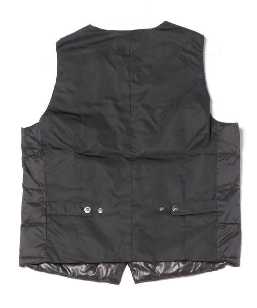 TAION(タイオン)の「【TAION / タイオン】V NECK BUTTON DOWN VEST(ダウンベスト・メンズ・ブラック・M/L)」の2枚目の写真