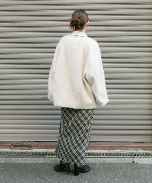 KBF(ケイビーエフ)の「チェックナロースカート(裏付)(スカート・レディース・グレー系その他/グリーン系その他/ブルー系その他・ONE)」の15枚目の写真