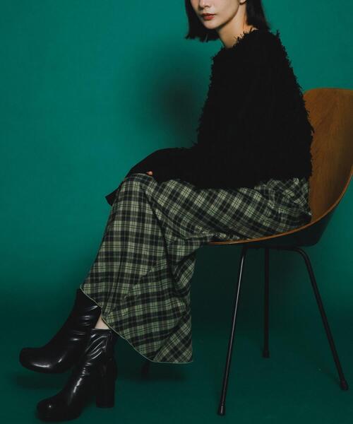 KBF(ケイビーエフ)の「チェックナロースカート(裏付)(スカート・レディース・グレー系その他/グリーン系その他/ブルー系その他・ONE)」の13枚目の写真