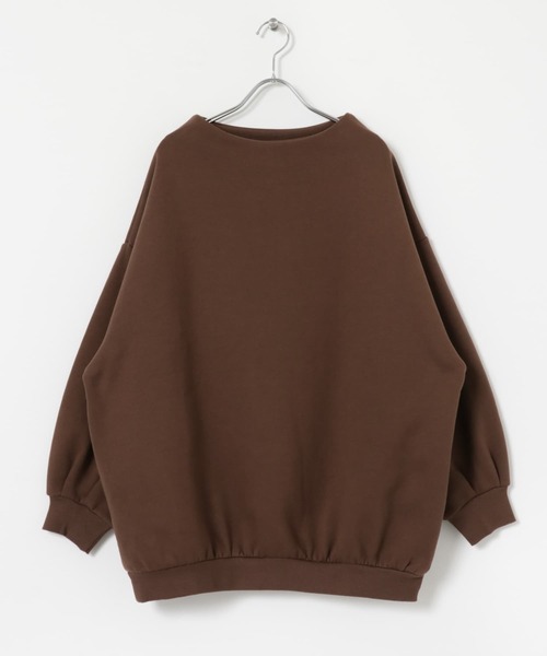 ITEMS URBANRESEARCH(アイテムズ アーバンリサーチ)の「裏起毛ボートネックスウェット(スウェット・レディース・ブラウン/グレー系その他/オフホワイト・FREE)」の17枚目の写真