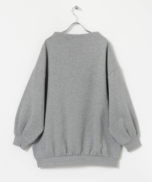 ITEMS URBANRESEARCH(アイテムズ アーバンリサーチ)の「裏起毛ボートネックスウェット(スウェット・レディース・ブラウン/グレー系その他/オフホワイト・FREE)」の20枚目の写真